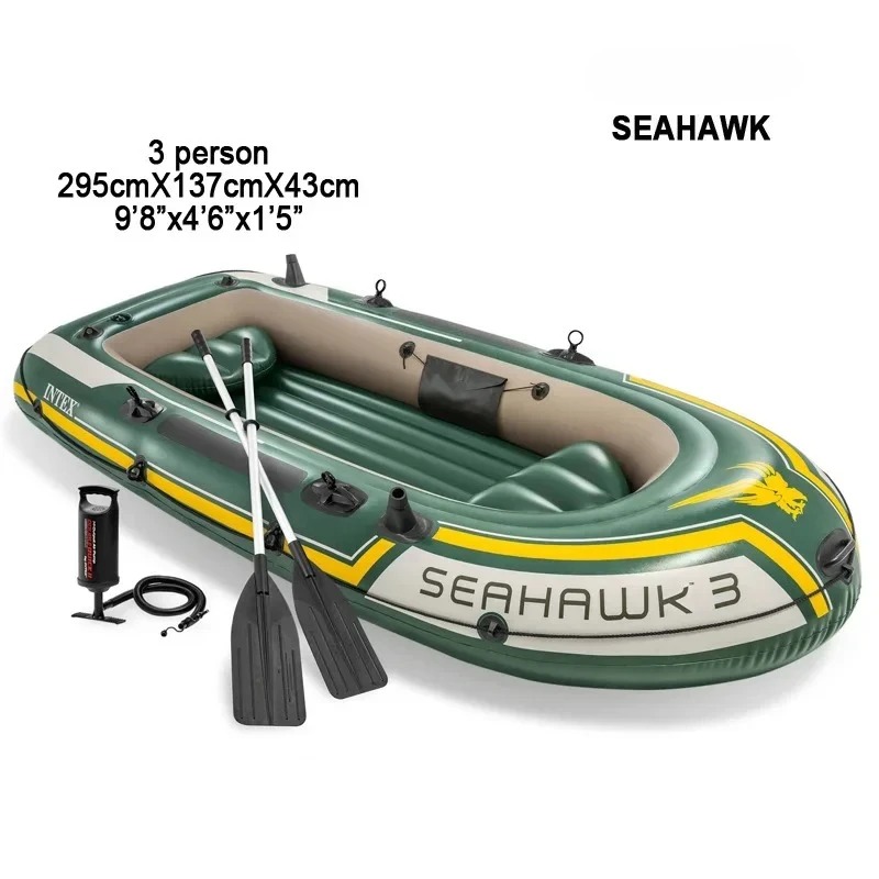 Fishing Boat Paddle - 295*137*43cm 3 Person Inflatable Fishing Boat