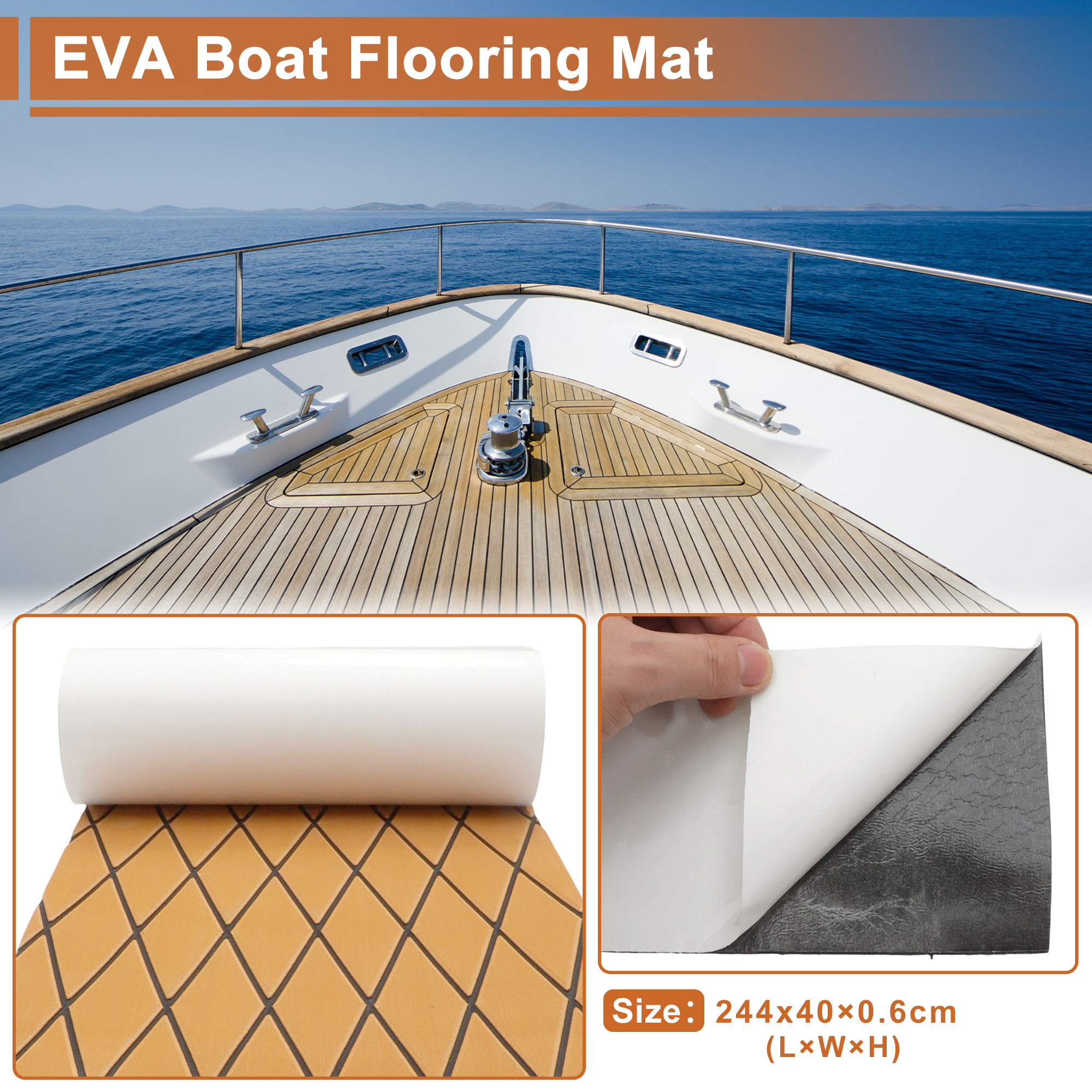 Fishing Boat Fiberglass - UXCELL 2440X400X6mm Self-Adhesive EVA Foam Boat