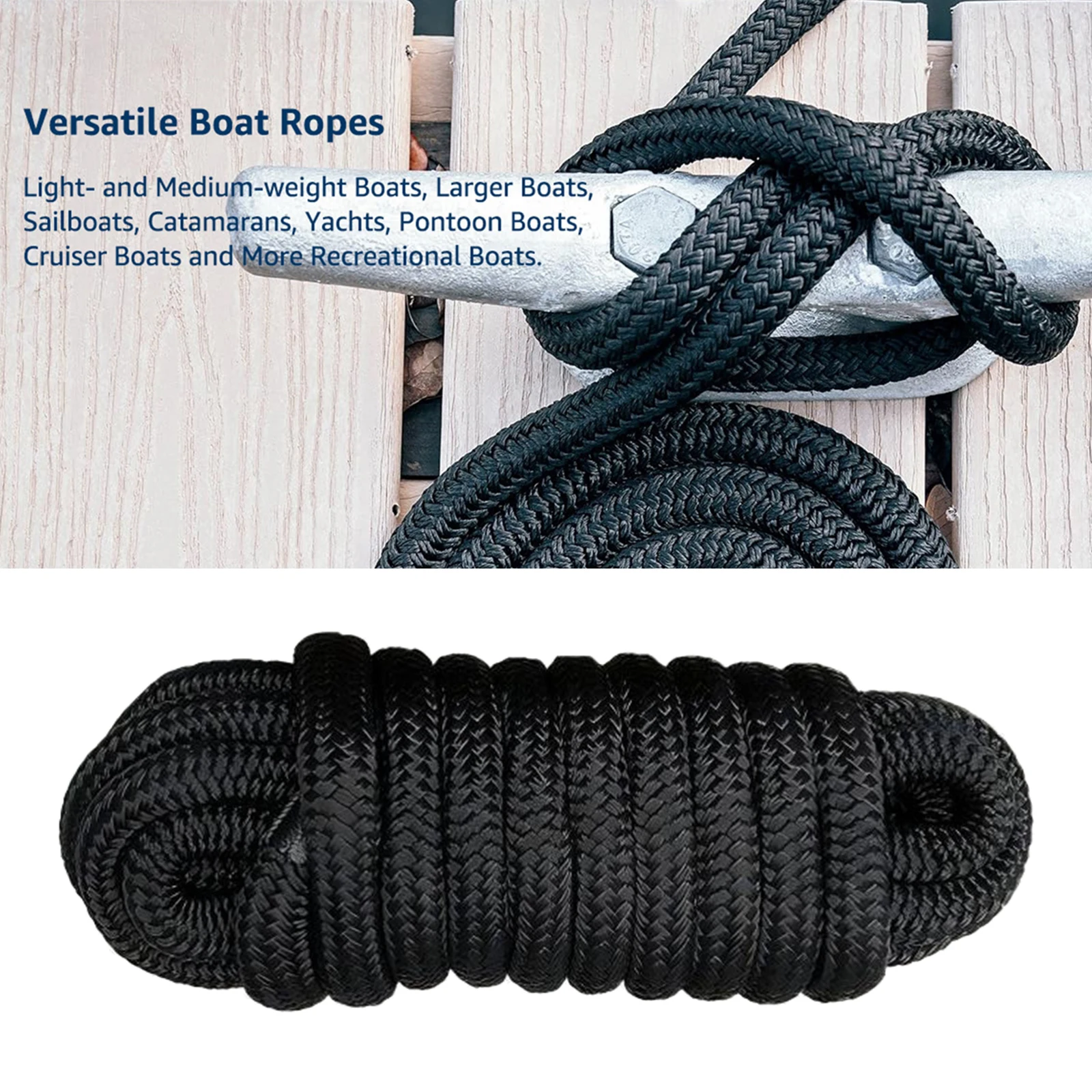 Fishing Boat Anchor - Marine Dock Rope Nylon Docking Line