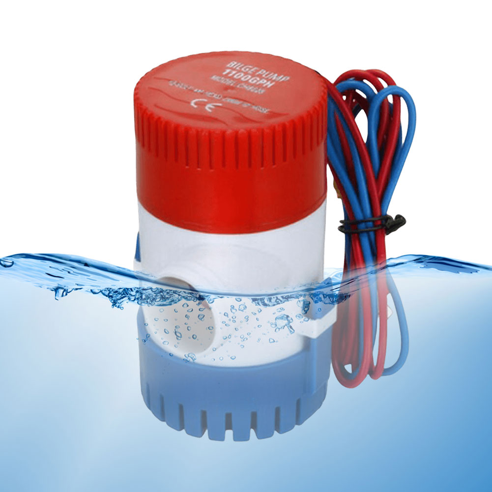 Fishing Boat Bilge Pump - 1100GPH Submersible Bilge Water Pump Low
