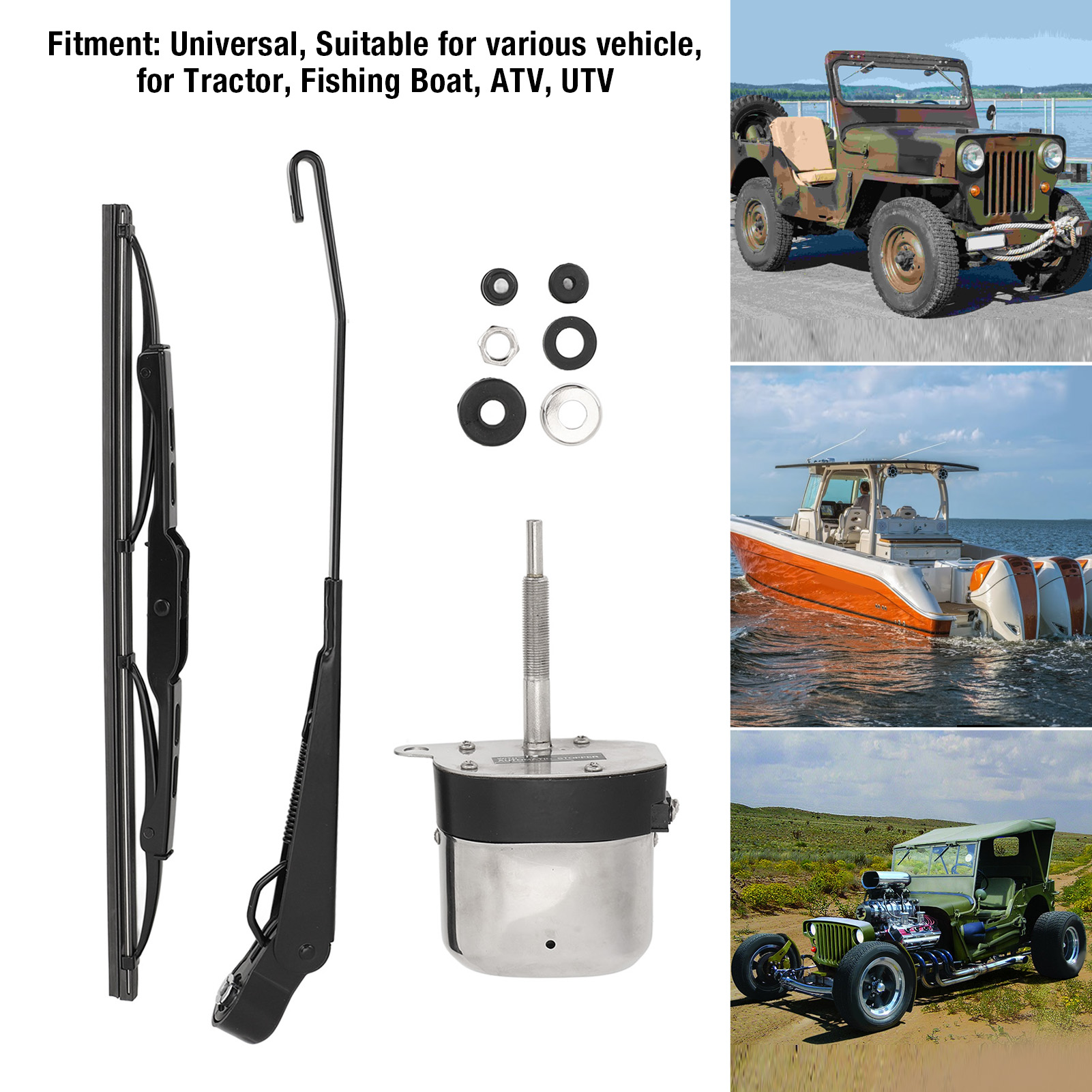 Electric Motor Windshield Wipe – Fishing Boat Trolling Motor recenzja i cena