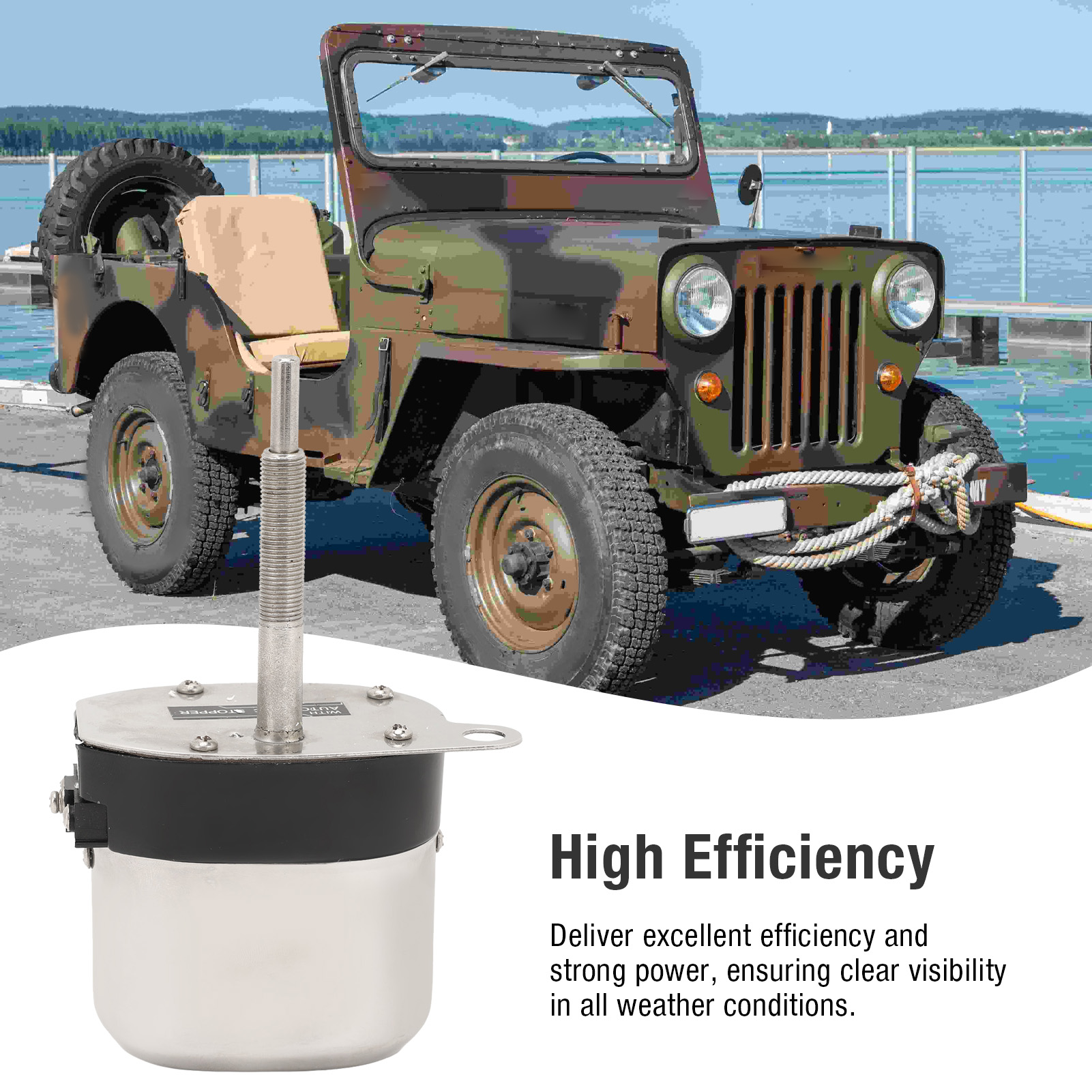 Electric Motor Windshield Wipe – Fishing Boat Trolling Motor recenzja i cena
