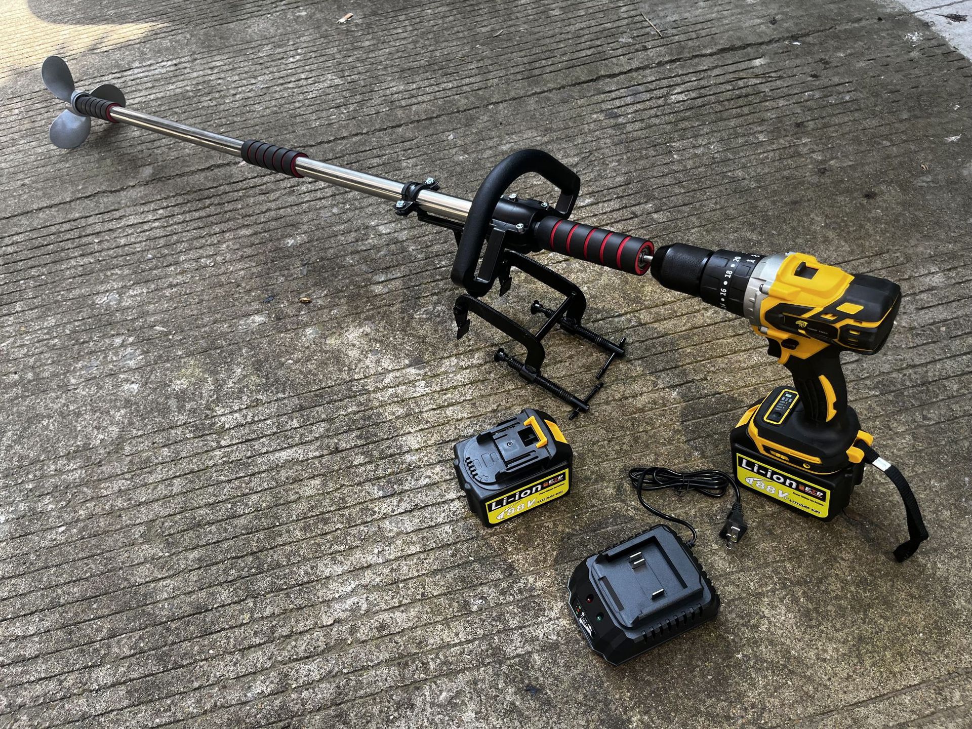 Electric Drill Manual Propelle – Fishing Boat Outboard Motor recenzja i cena