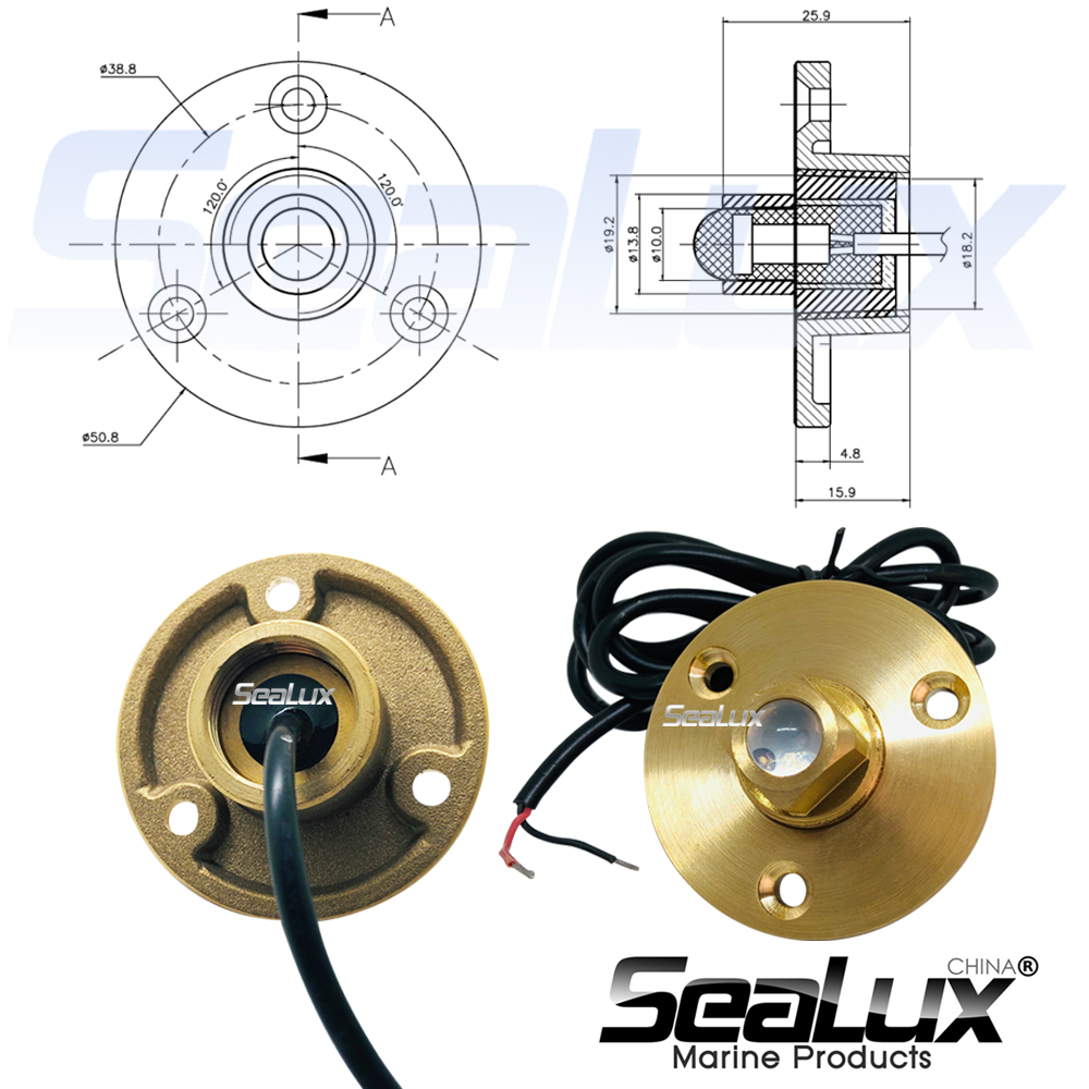 Sealux Brass drain plug LED li – Fishing Boat Navigation Light recenzja i cena