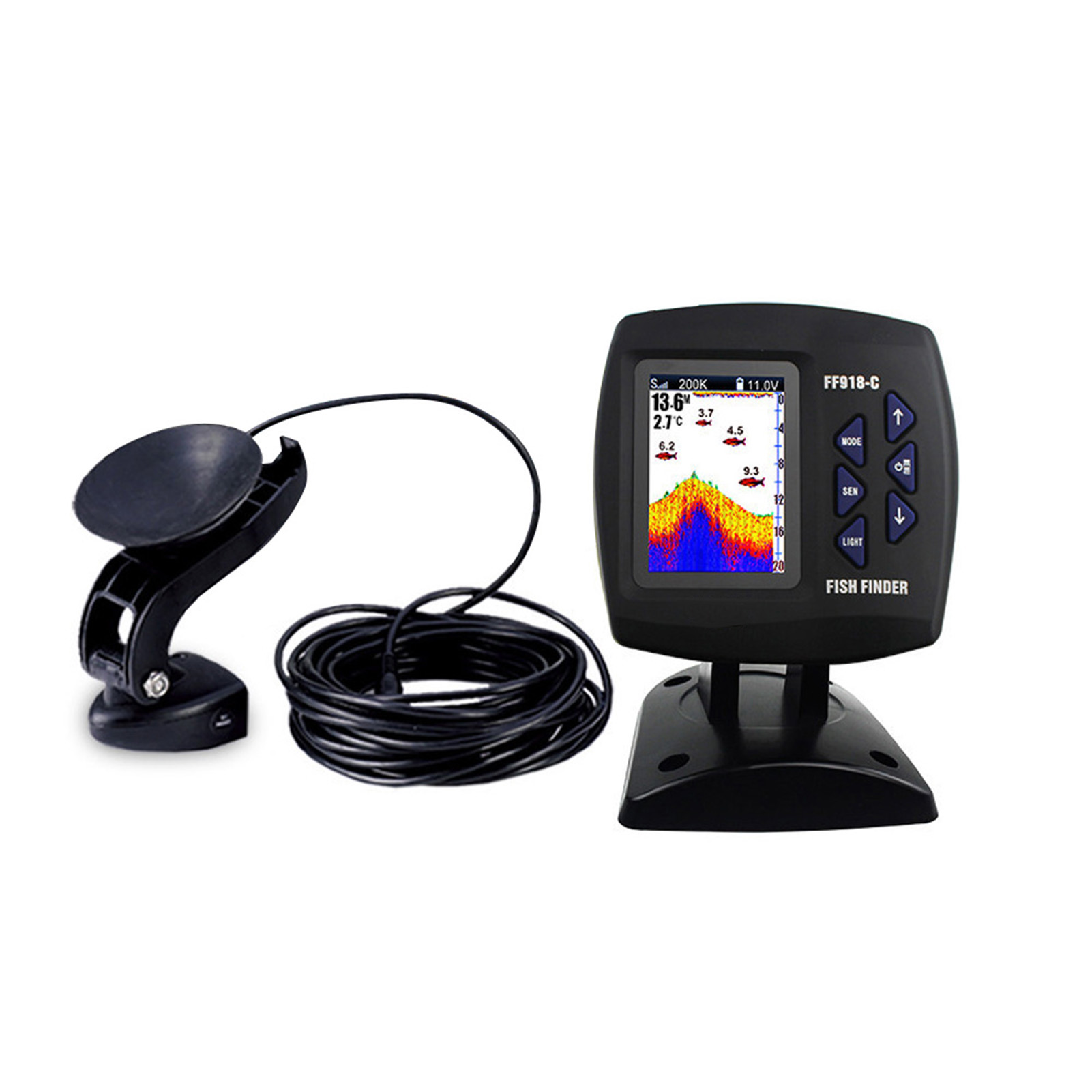 Color Screen Wired Fish Finder – Fishing Boat Depth Finder recenzja i cena