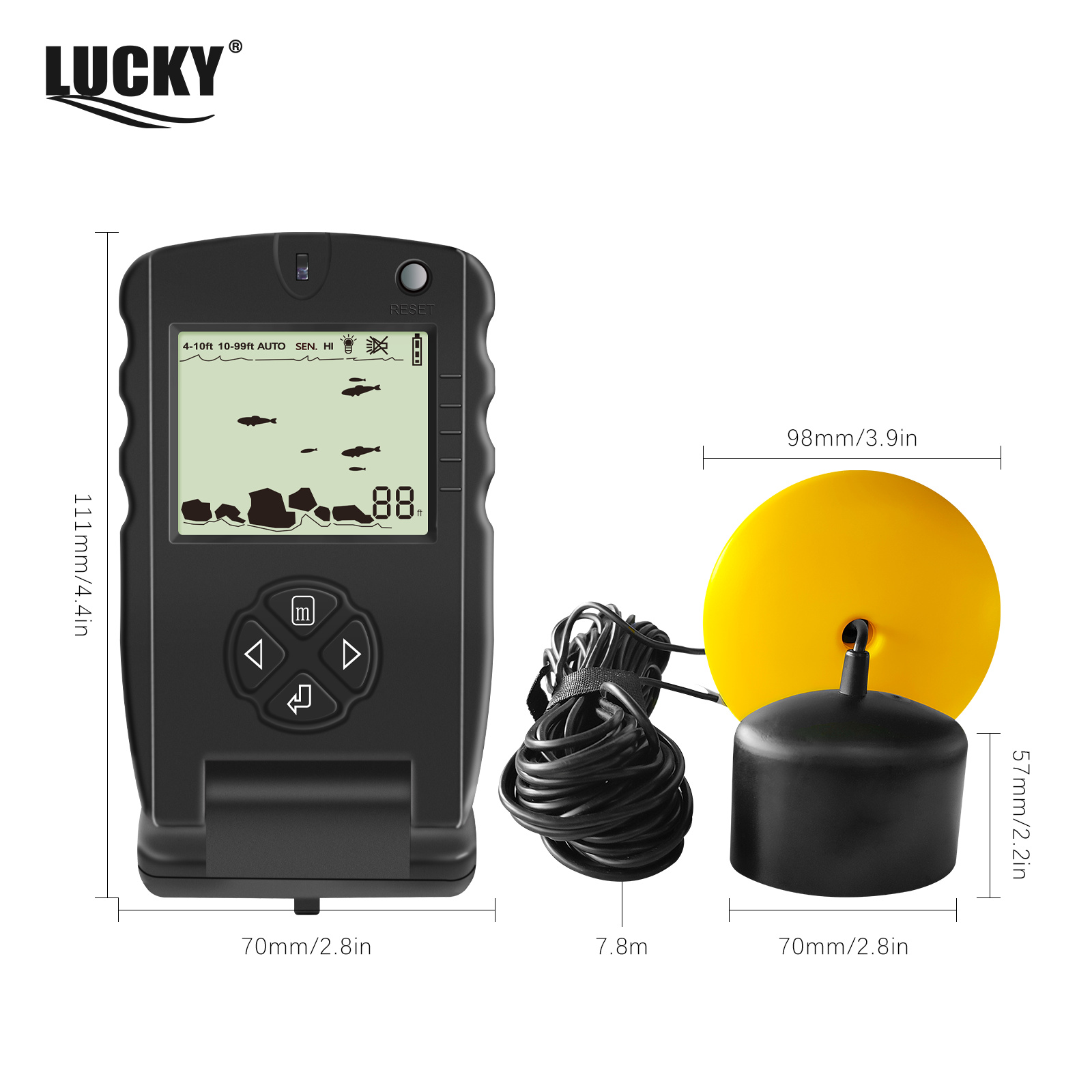 LUCKY FF717 Portable Fish Find – Fishing Boat Depth Finder recenzja i cena