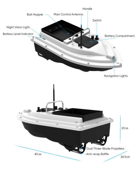 New 12V High Speed Carp Fishin – Fishing Boat Gps recenzja i cena