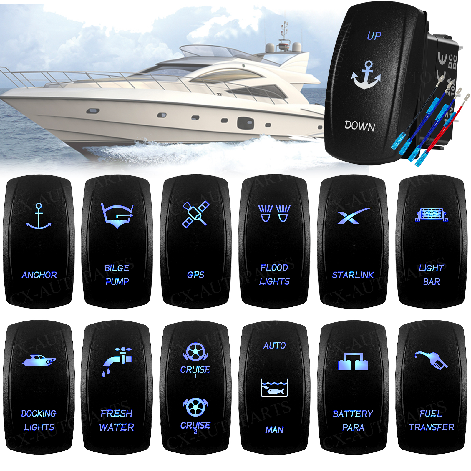 Marine Grade IP66 Rocker Switc – Fishing Boat Anchor recenzja i cena
