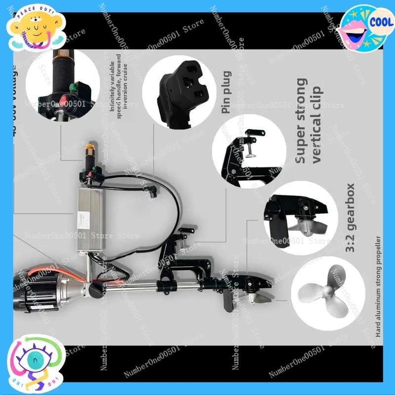 12V 24V 48V 60V 72V Brushless  – Fishing Boat Trolling Motor recenzja i cena