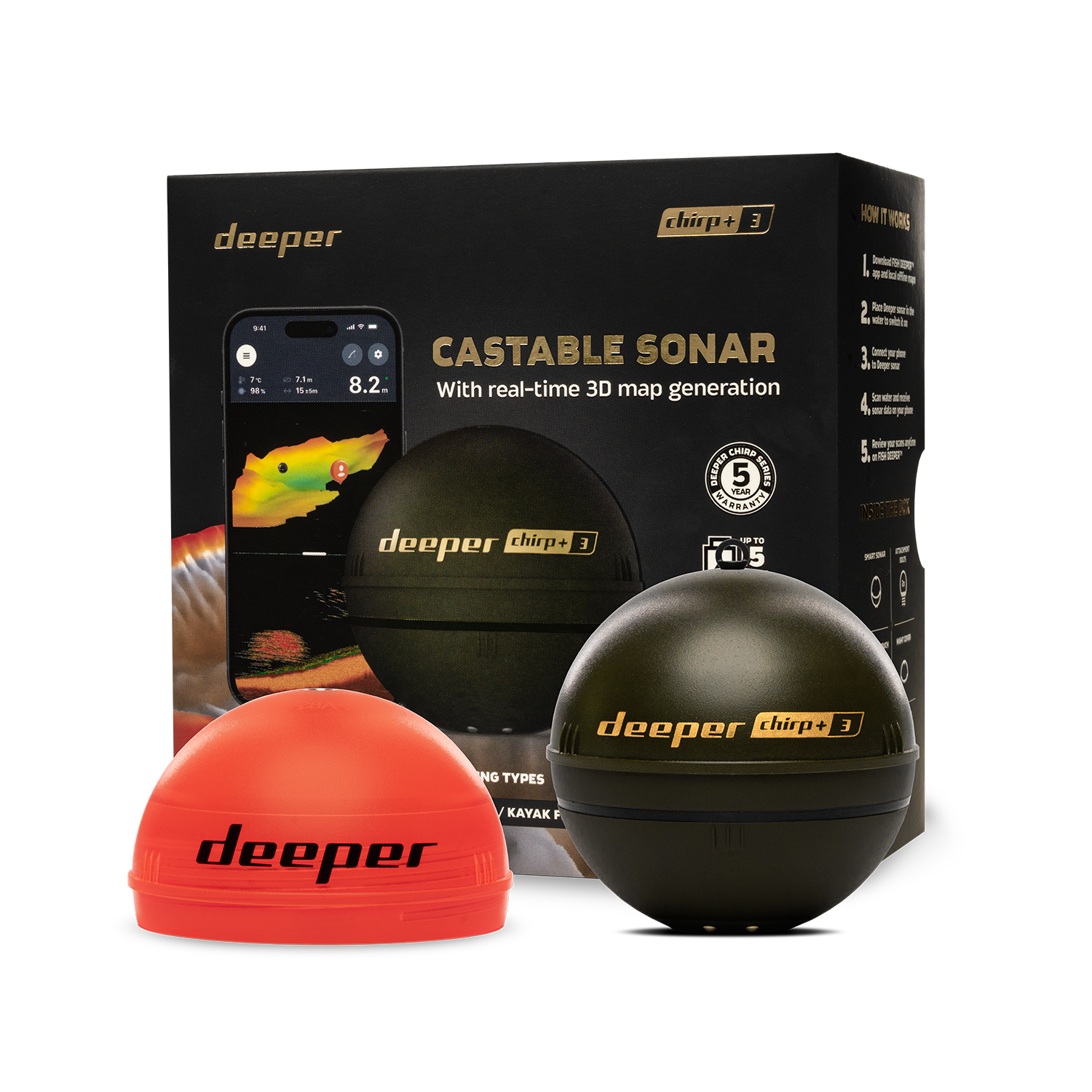 Deeper Smart Sonar Chirp+3 Fis – Fishing Boat Gps recenzja i cena