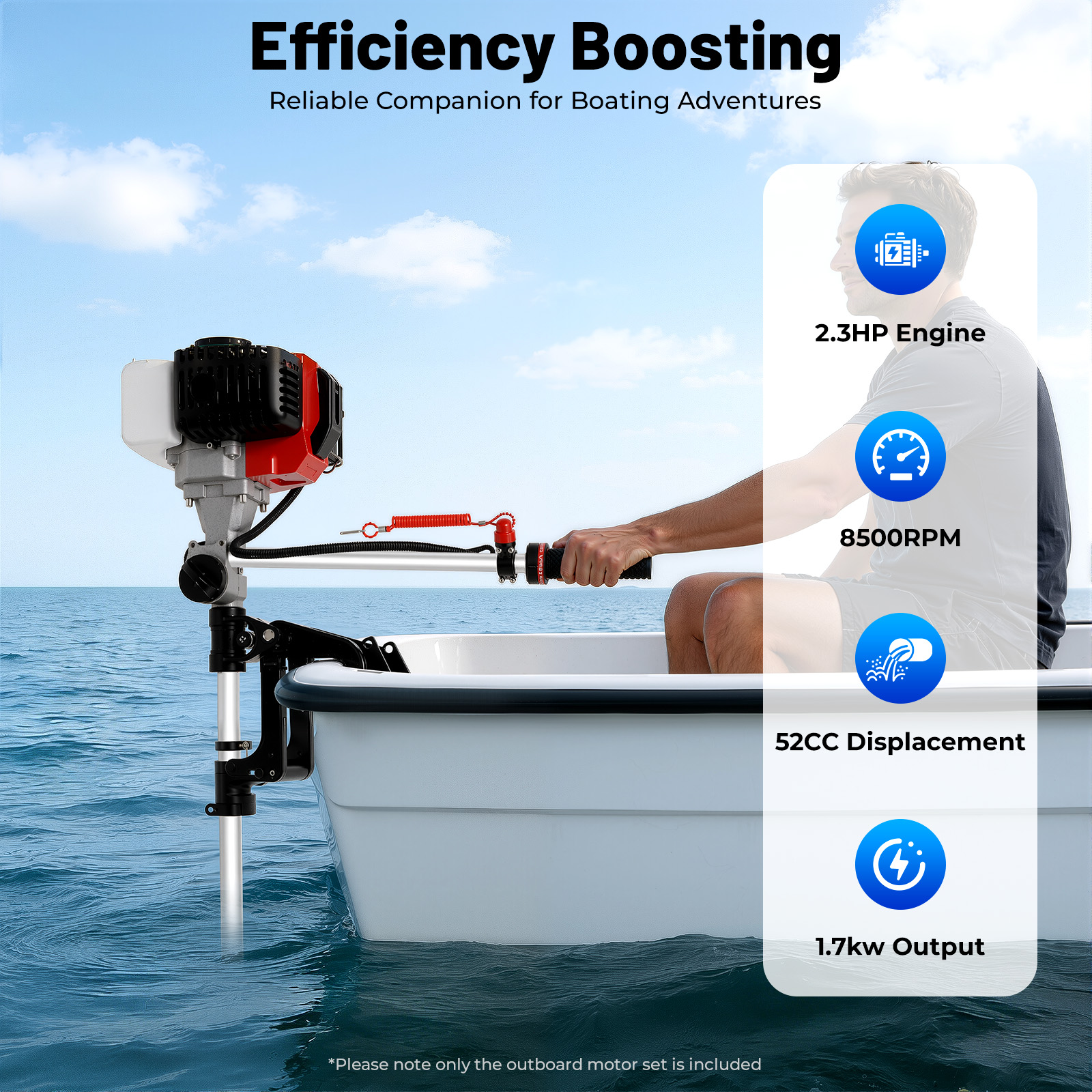 Shunyu 2.3Horsepower Two-strok – Fishing Boat Outboard Motor recenzja i cena