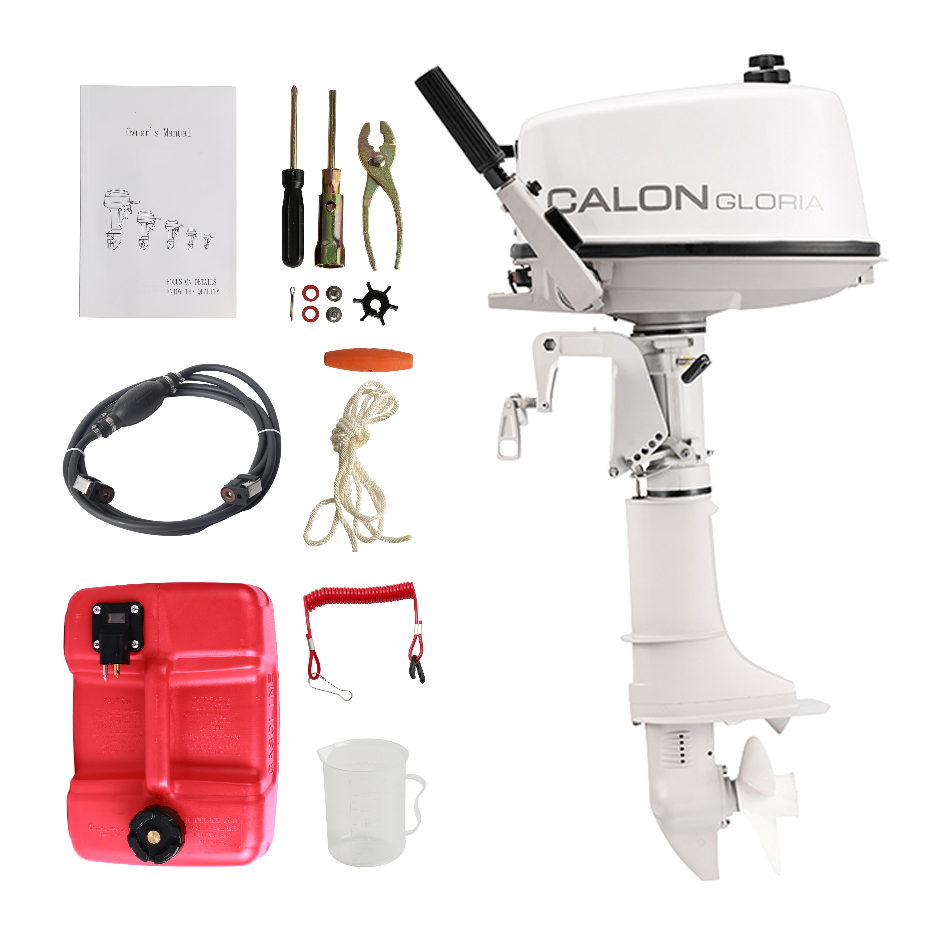 2 Stroke 5HP Calon Outboard Mo – Fishing Boat Outboard Motor recenzja i cena