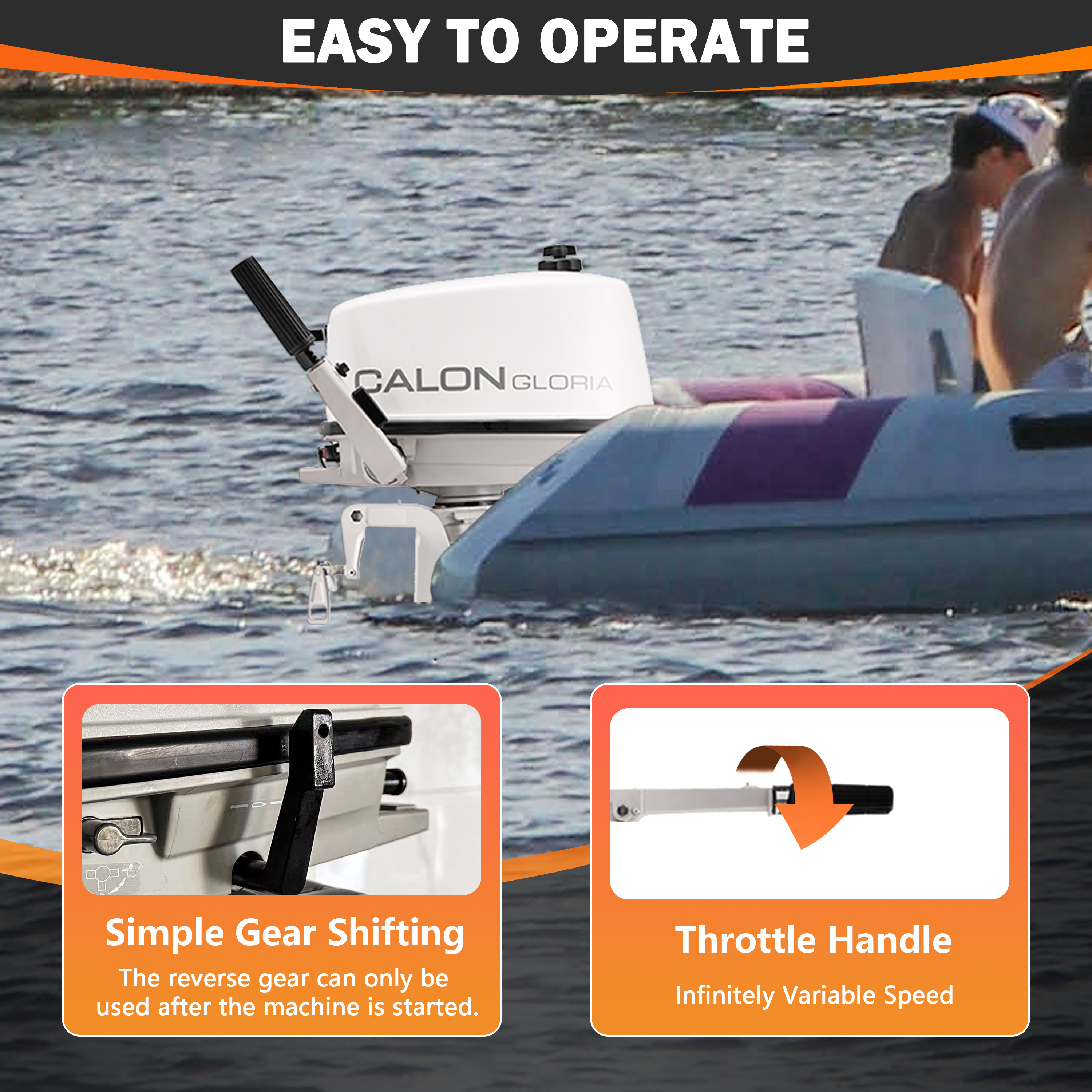 2 Stroke 5HP Calon Outboard Mo – Fishing Boat Outboard Motor recenzja i cena