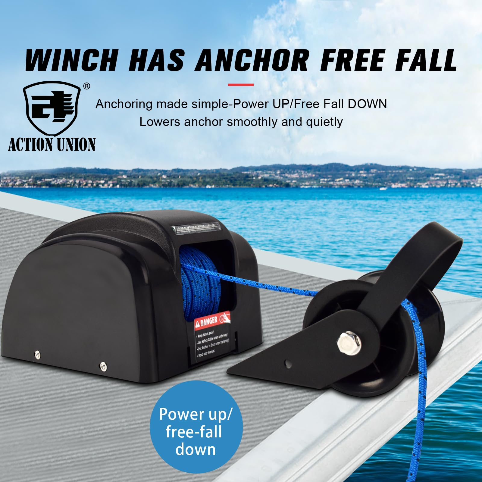 Electric anchor winch 12V, sui – Fishing Boat Steering Wheel recenzja i cena