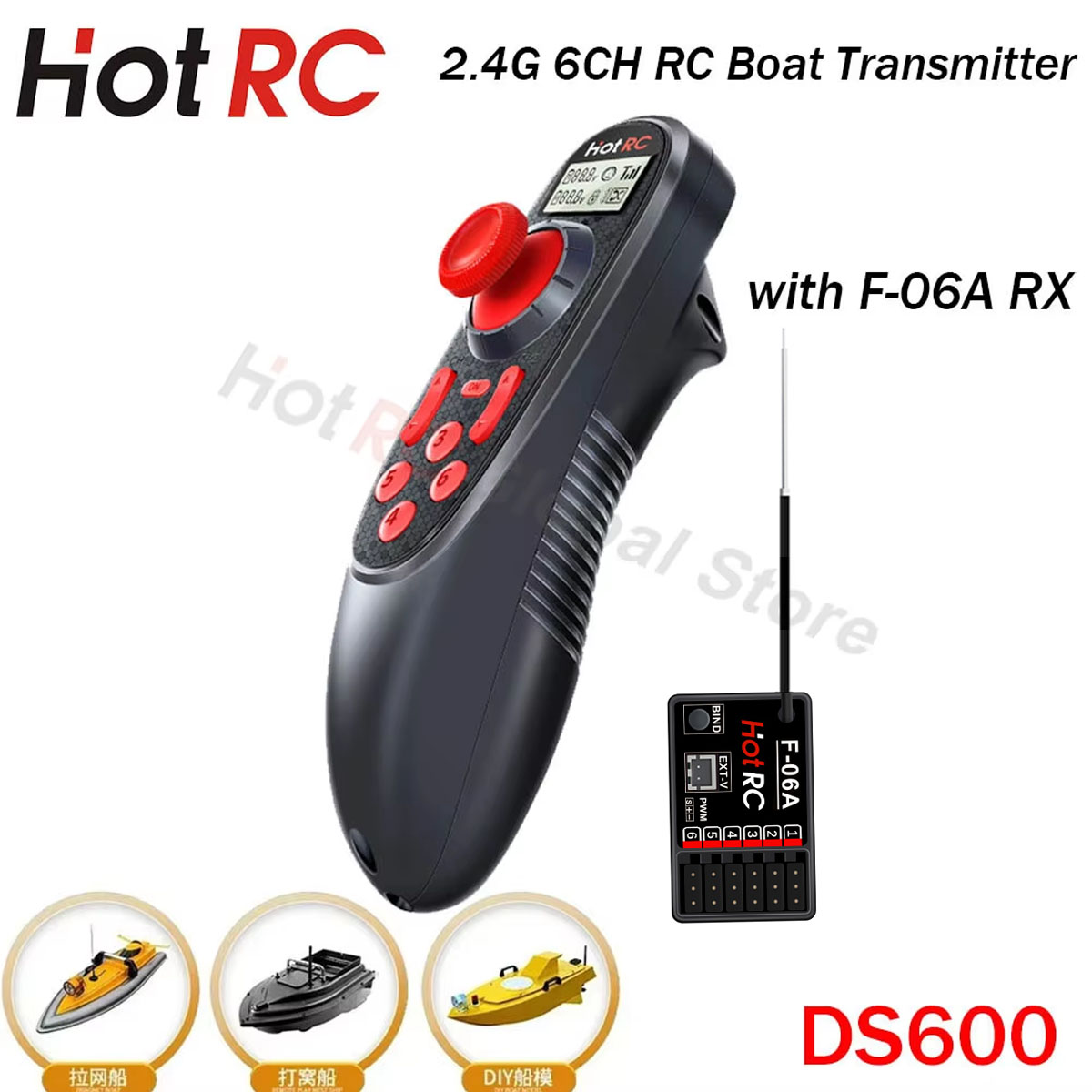 HOTRC DS600 6CH 6 Channel 2.4G – Fishing Boat Trailer recenzja i cena