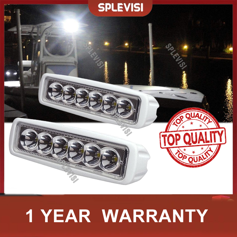 2pcs 12V 6 LED Deck Marine Spr – Fishing Boat Trailer recenzja i cena