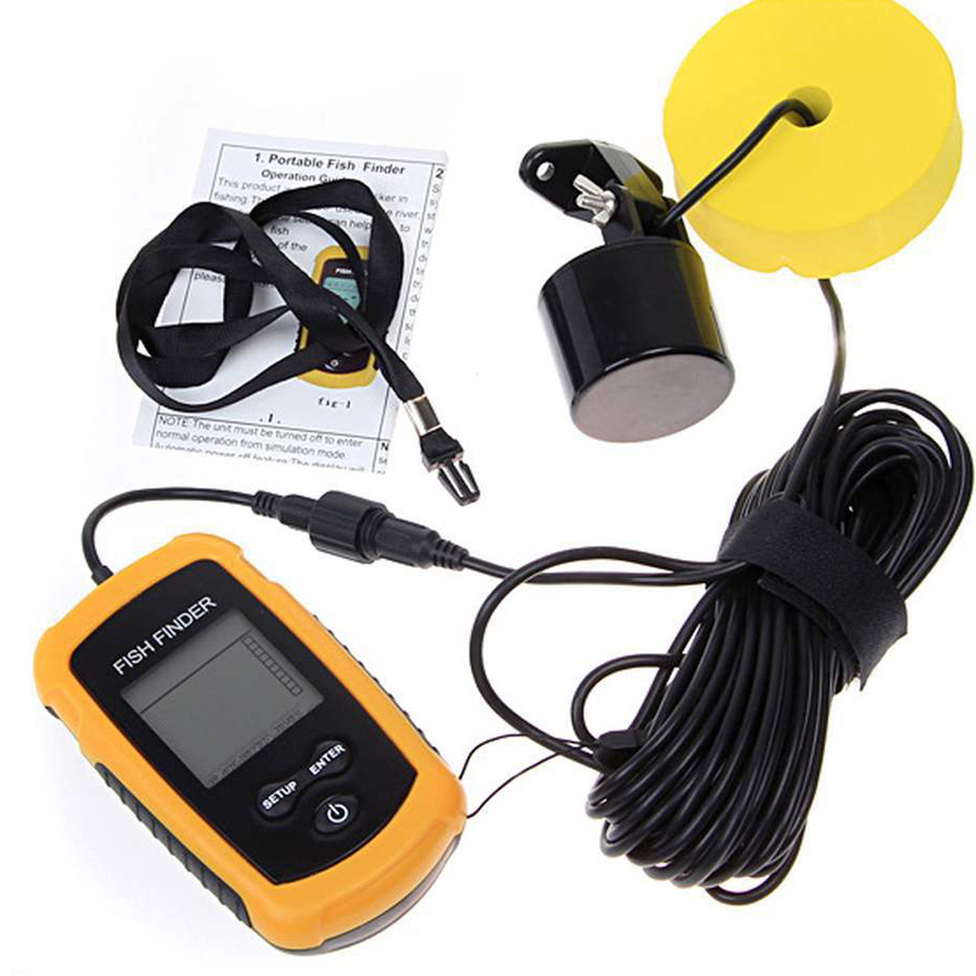 Alarm 100M Portable Sonar Fish – Fishing Boat Depth Finder recenzja i cena