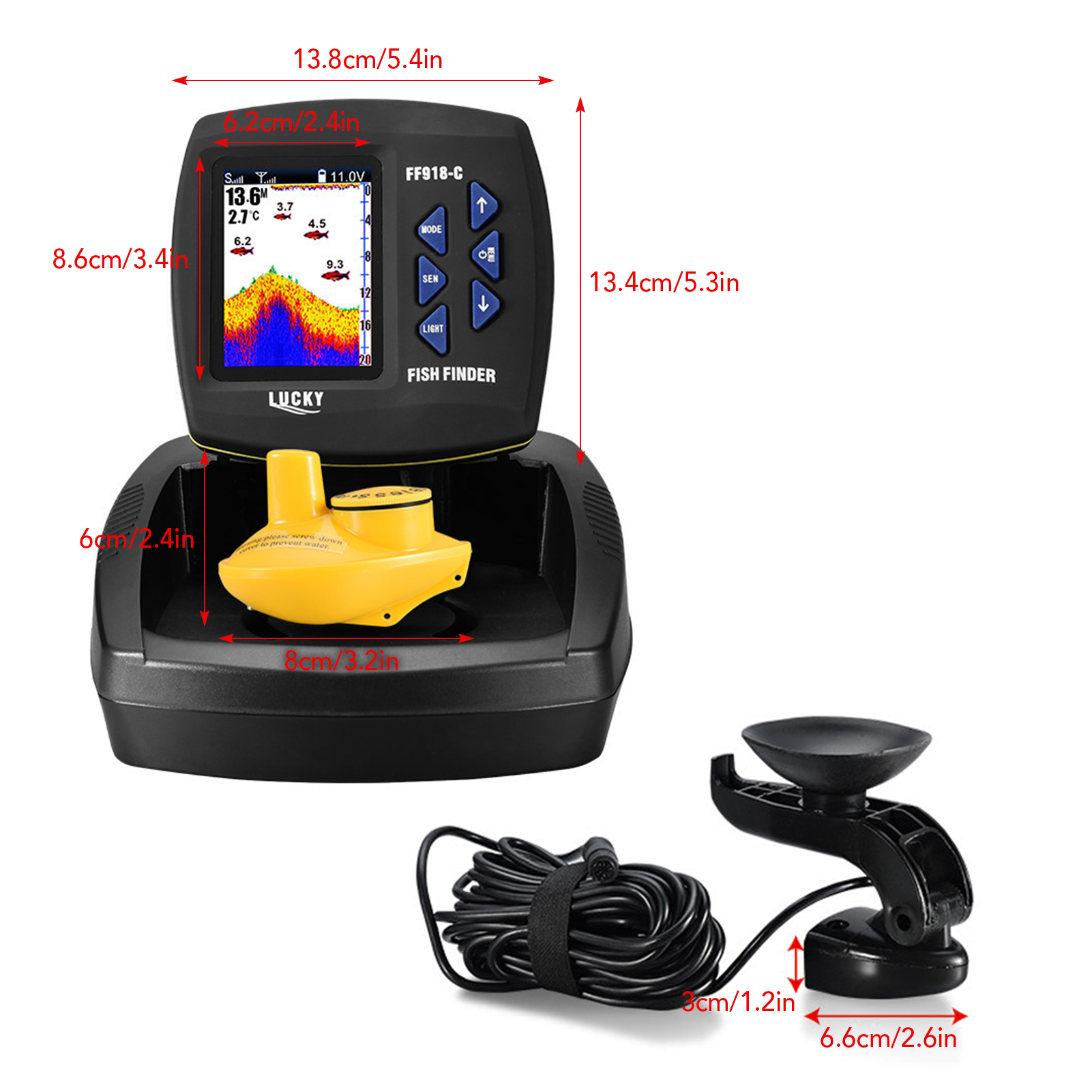 Fish Finder Wireless Sonar Sen – Fishing Boat Depth Finder recenzja i cena