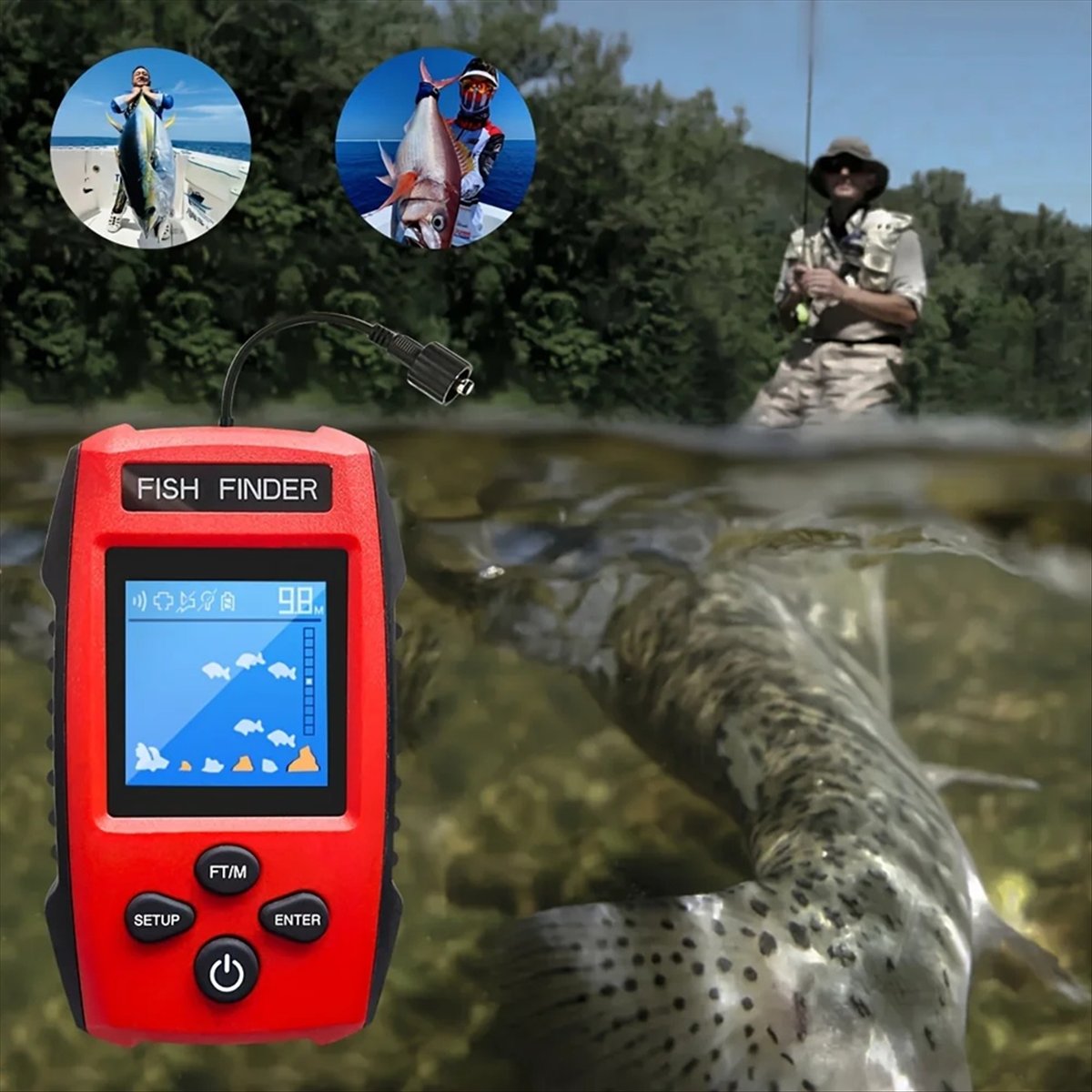Color LCD Fish Finder Wired So – Fishing Boat Depth Finder recenzja i cena