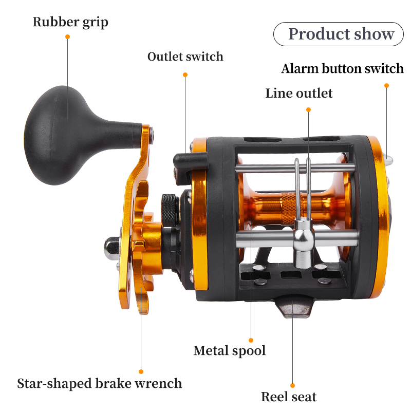 BILLINGS Trolling Drum Reel 33 – Fishing Boat Steering Wheel recenzja i cena