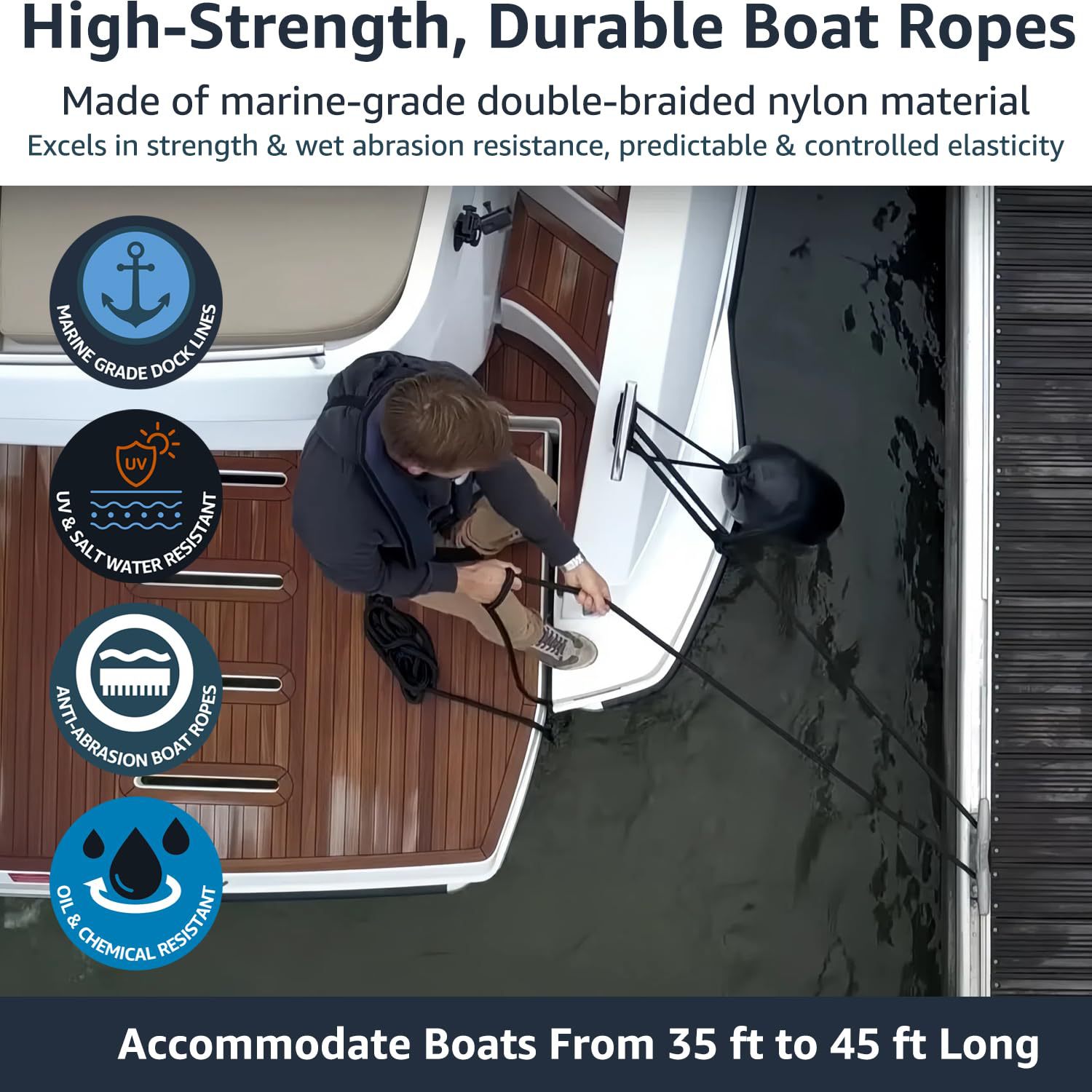 Marine Dock Rope Nylon Docking – Fishing Boat Anchor recenzja i cena