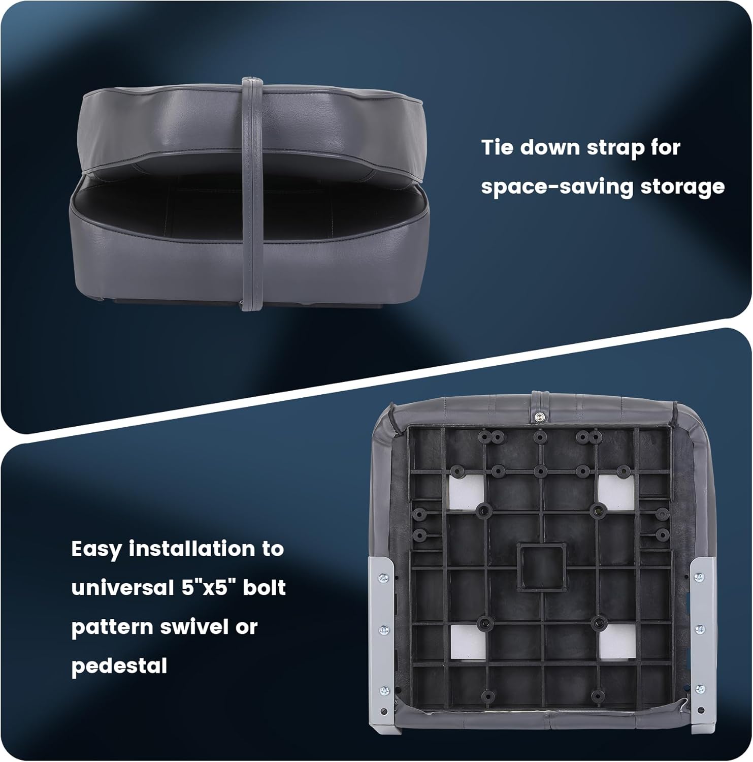 2 Pack Folding Boat Seats, Hig – Fishing Boat Seat recenzja i cena