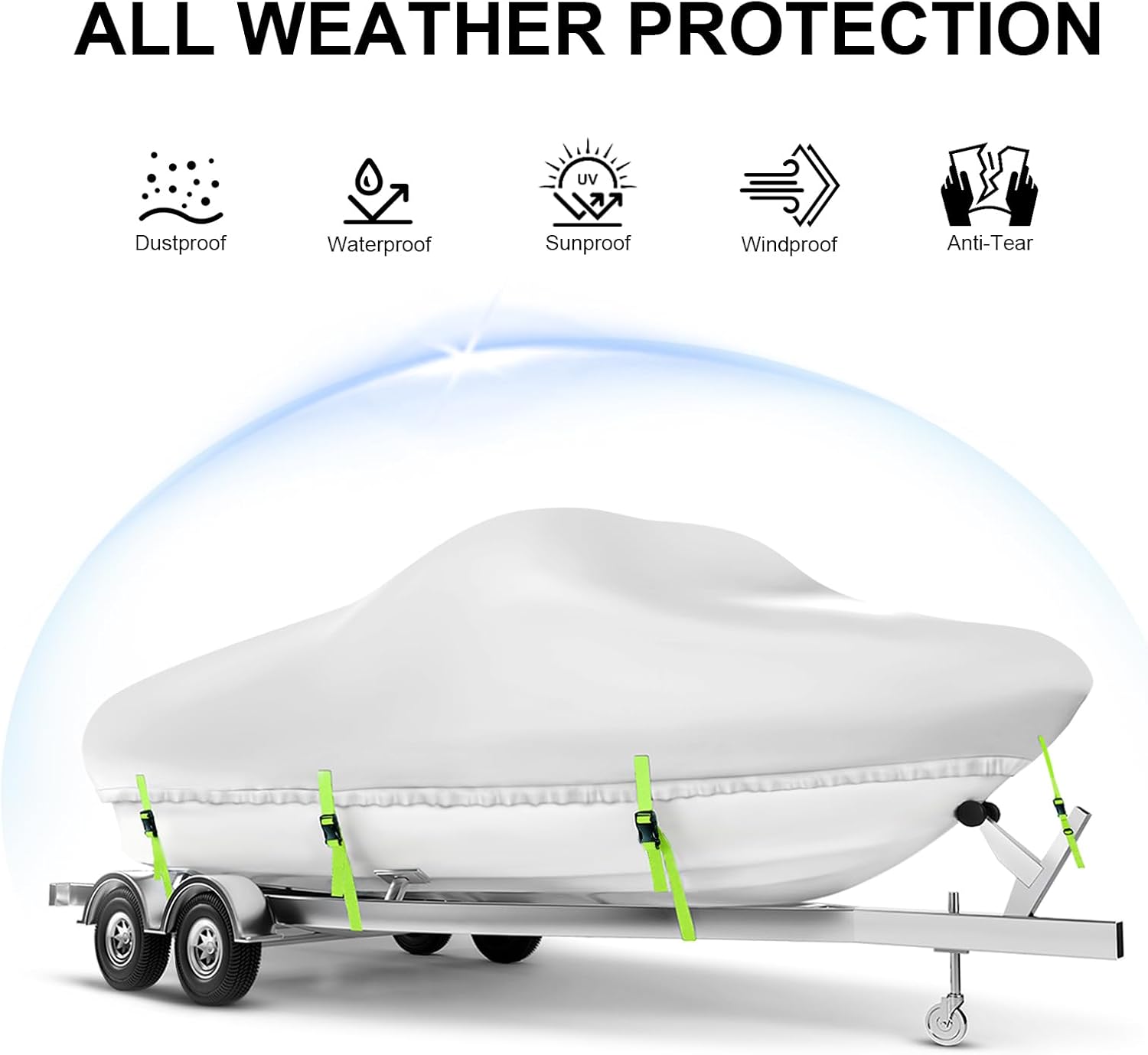 Heavy Duty Boat Cover 24-26 ft – Fishing Boat Cover recenzja i cena
