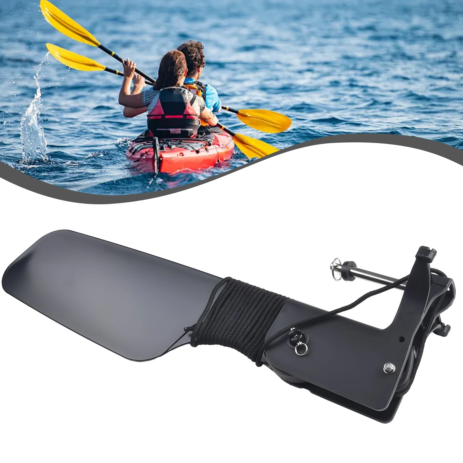 For Kayak Big Tail Rudder with – Fishing Boat Steering Wheel recenzja i cena
