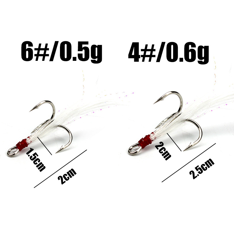 5pcs 4#6#Tied hair three ancho – Fishing Boat Anchor recenzja i cena