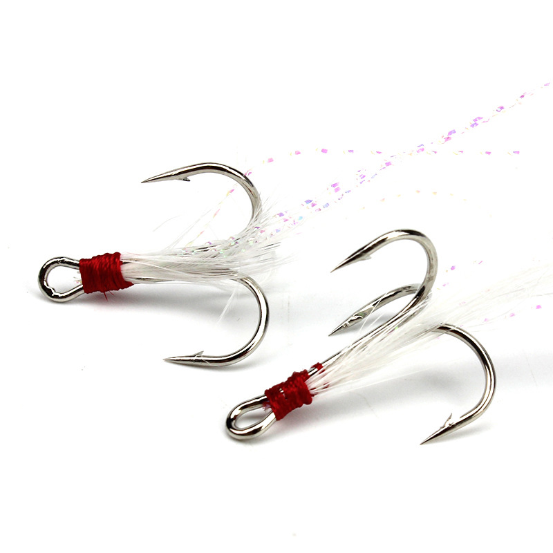 5pcs 4#6#Tied hair three ancho – Fishing Boat Anchor recenzja i cena