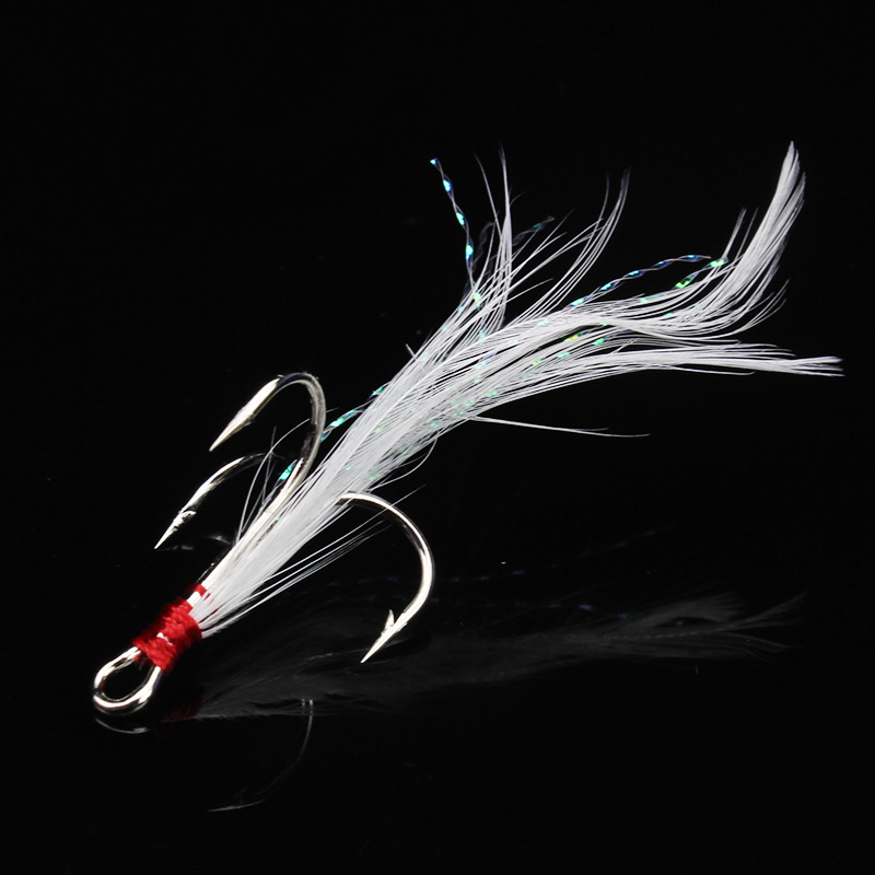 5pcs 4#6#Tied hair three ancho – Fishing Boat Anchor recenzja i cena
