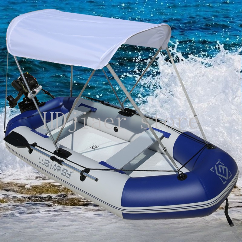 Inflatable Boat with Hard Bott – Fishing Boat Oar recenzja i cena