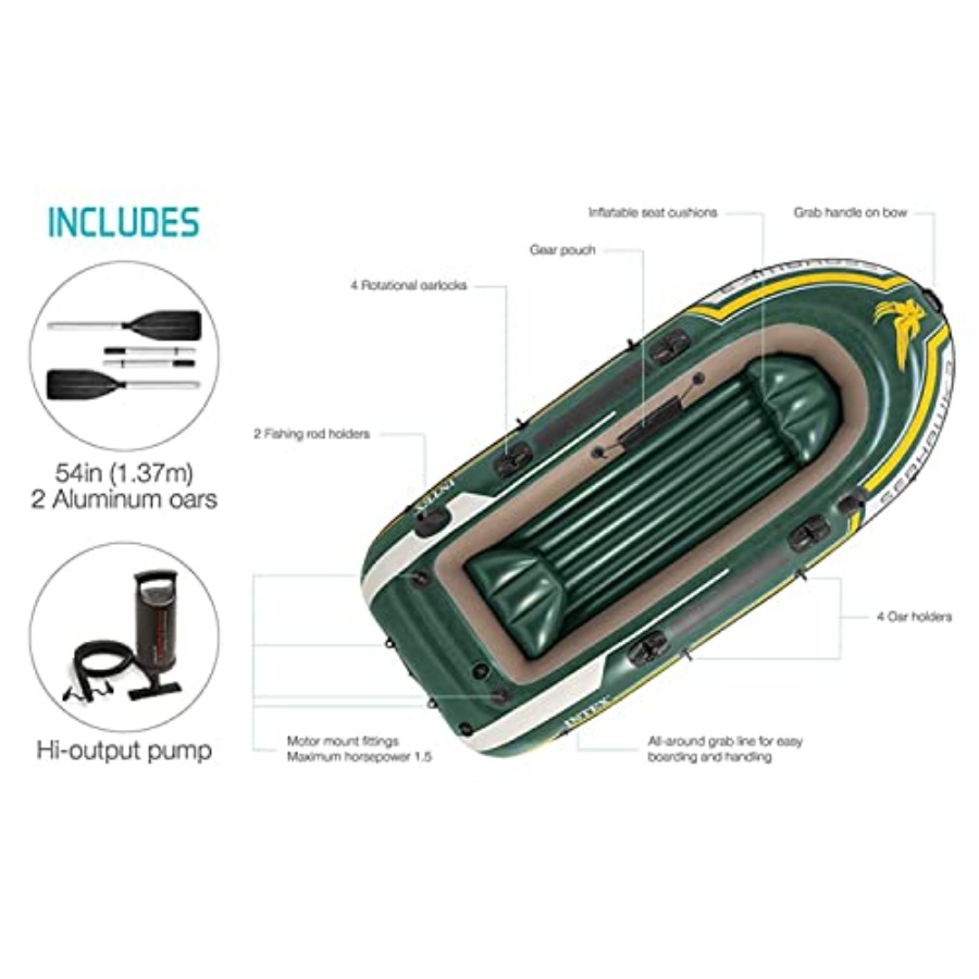 Inflatable Fishing Boat with O – Fishing Boat Oar recenzja i cena