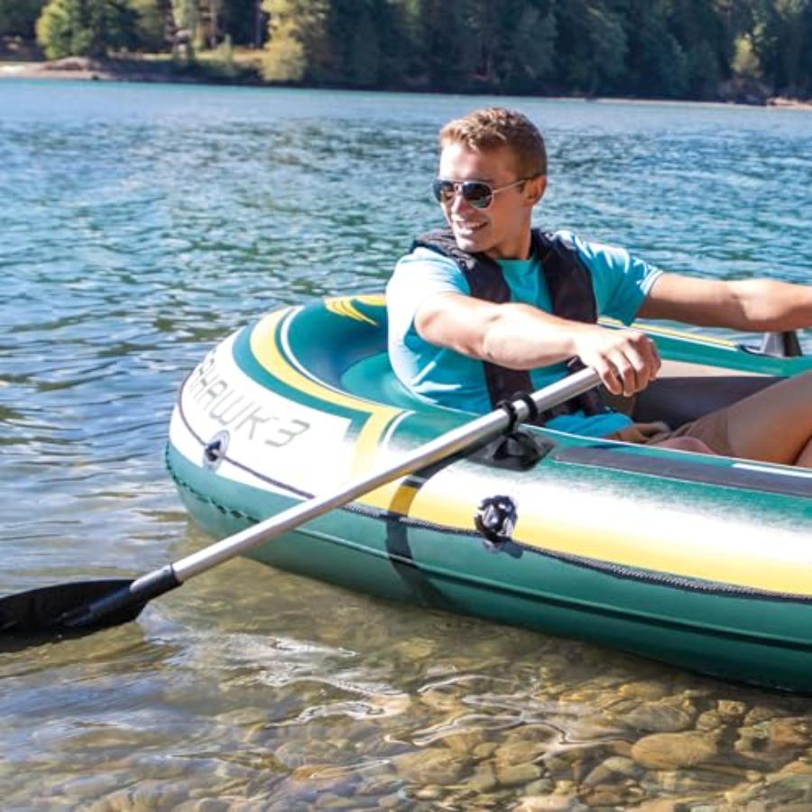 Inflatable Fishing Boat with O – Fishing Boat Oar recenzja i cena